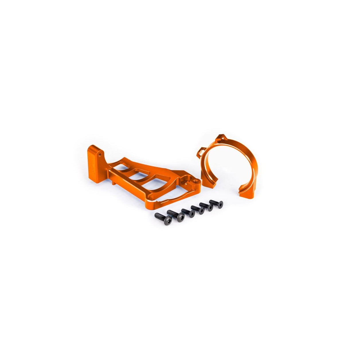 Traxxas Motorhalter Alu orange für TRX3461...