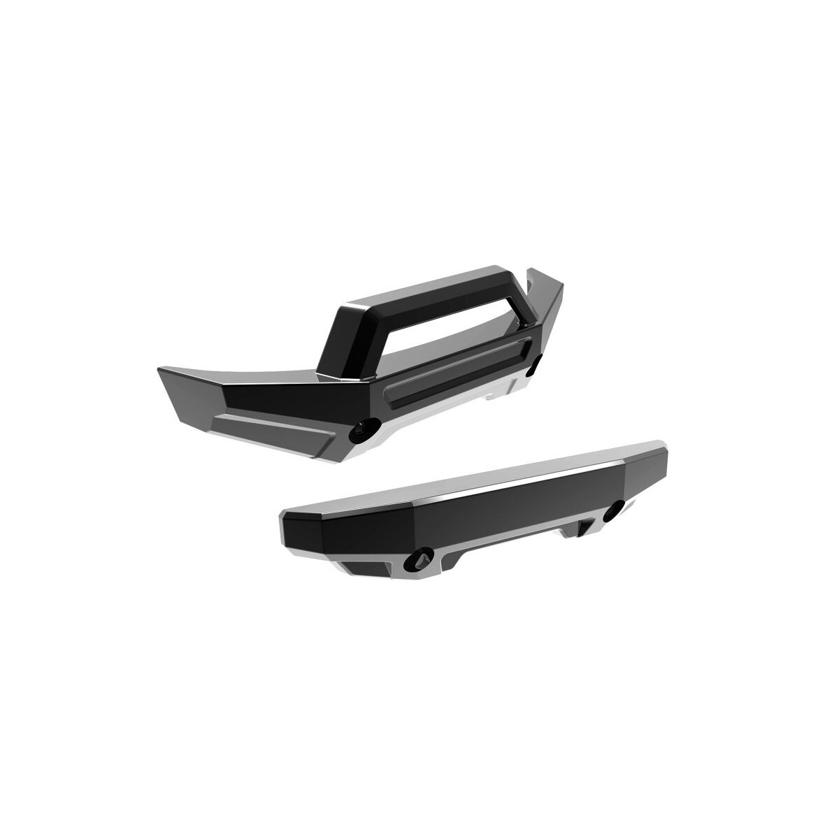 Traxxas Bumper v/h schwarz/chrom TRX10735-BLKCR