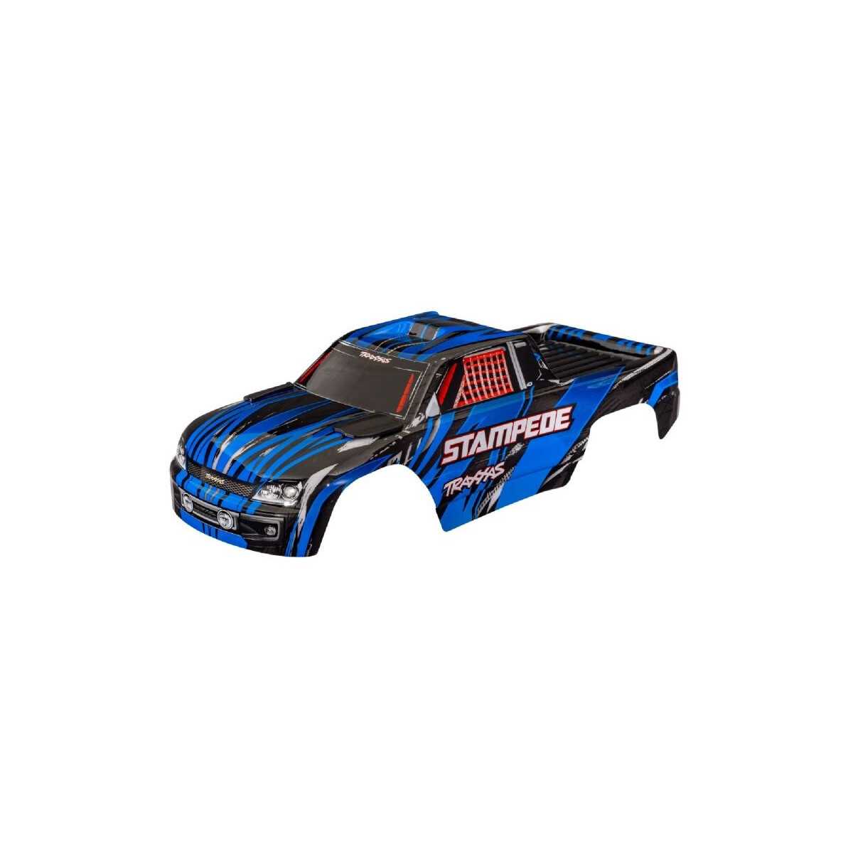 Traxxas Karosserie Stampede & VXL blau clipless mit...