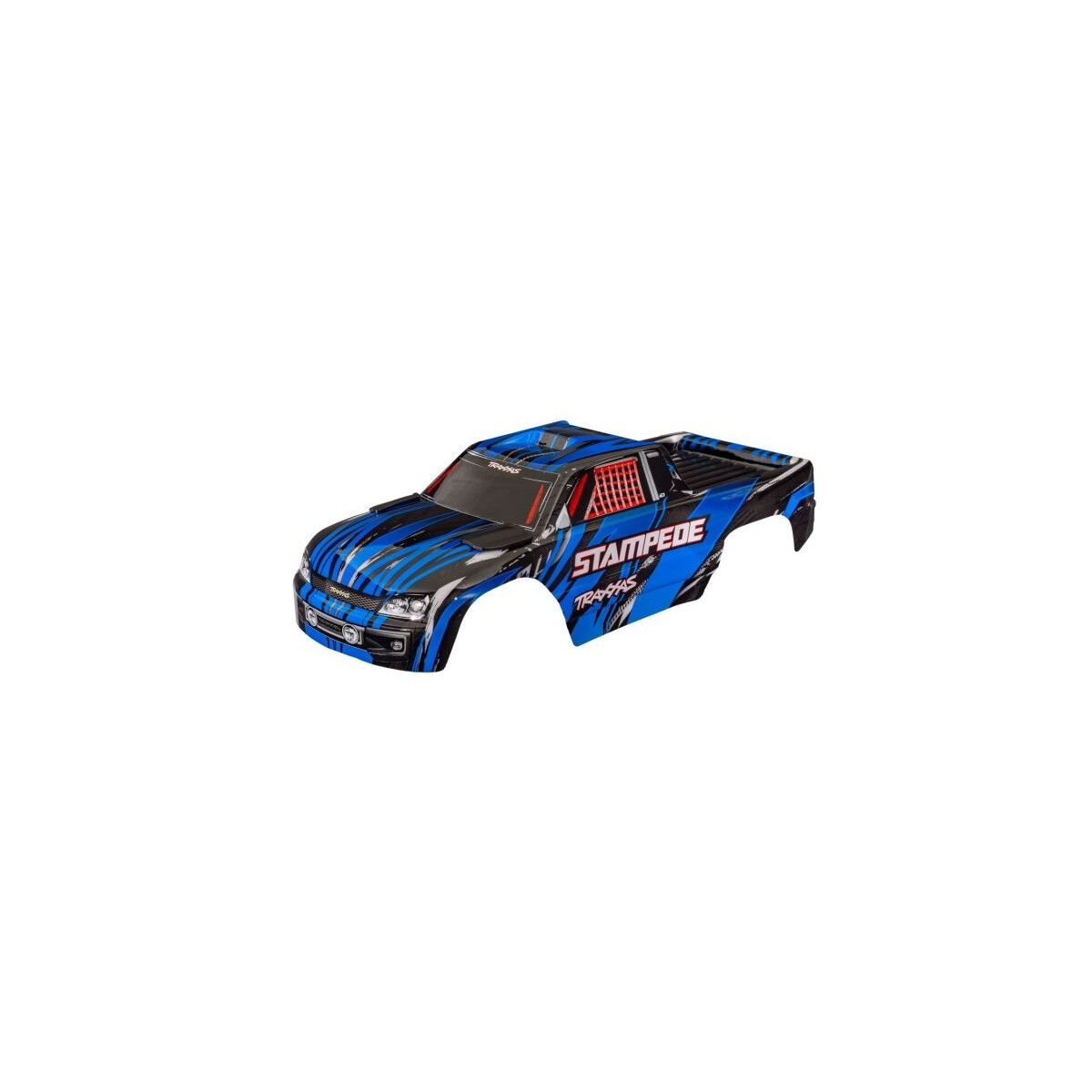 Traxxas Karosserie Stampede & VXL blau clipless mit...