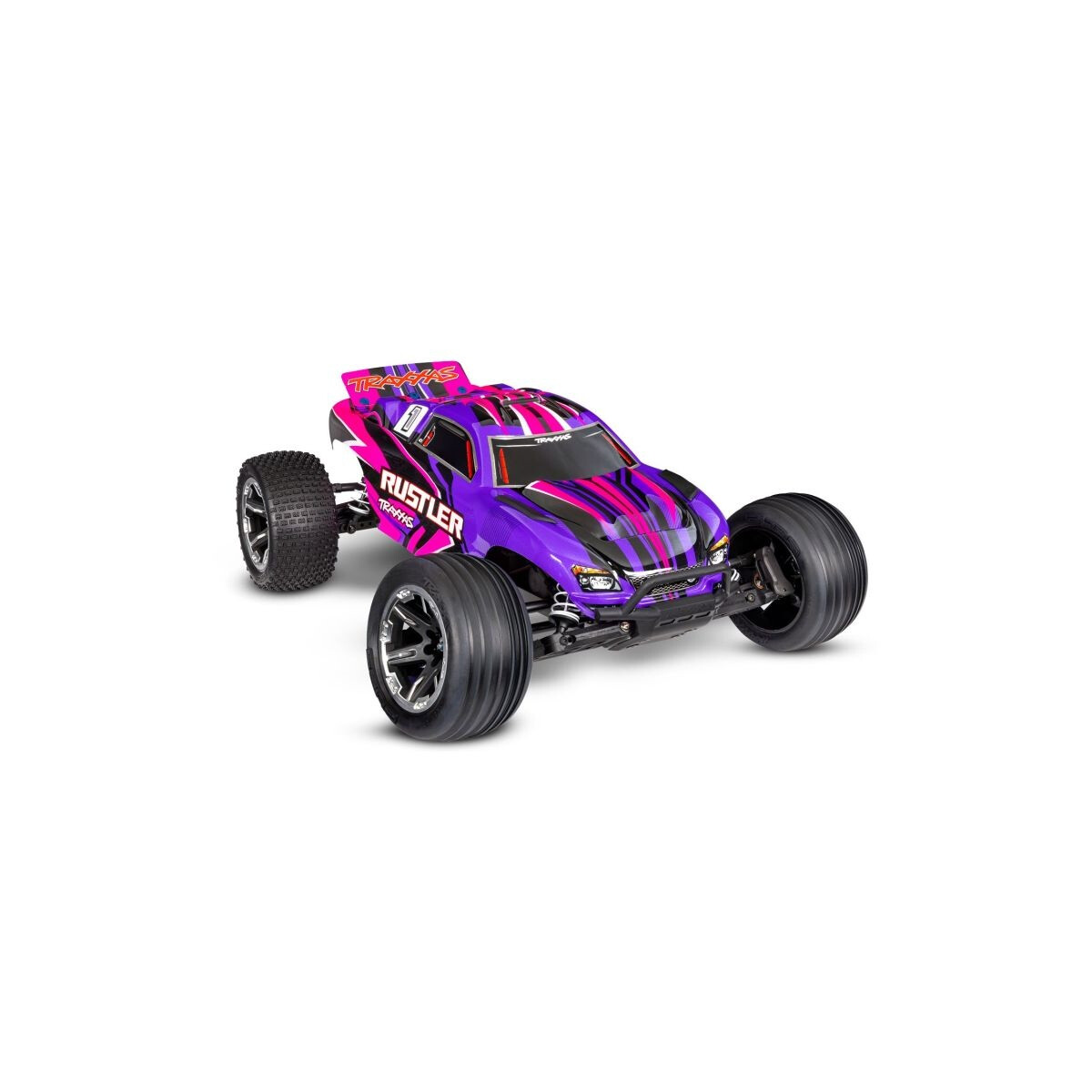 Traxxas TRAXXAS Rustler pink 1/10 2WD Stadium-Truck RTR...