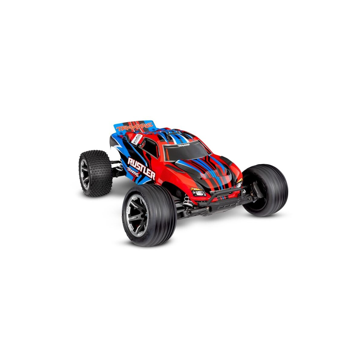 Traxxas TRAXXAS Rustler rot 1/10 2WD Stadium-Truck RTR...