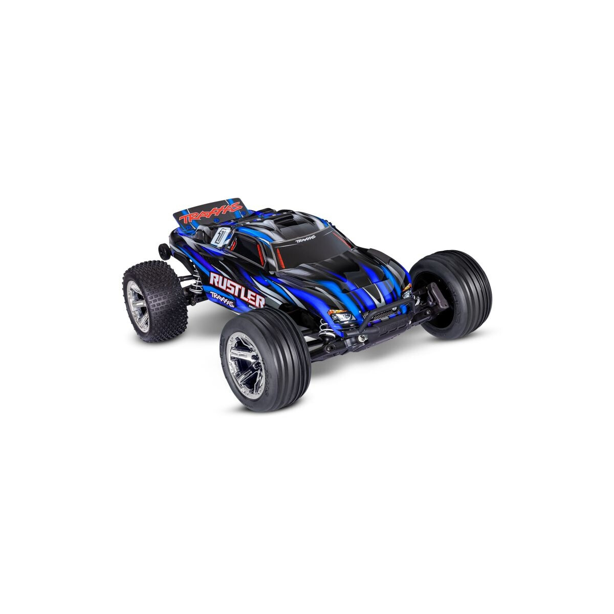 Traxxas TRAXXAS Rustler 1/10 2WD Stadium-Truck blau RTR...