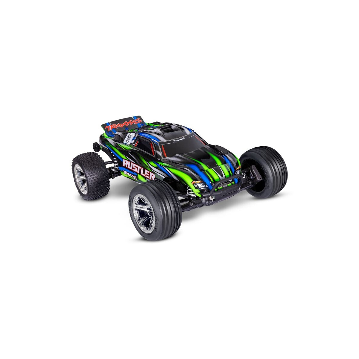 Traxxas TRAXXAS Rustler 1/10 2WD Stadium-Truck grün...