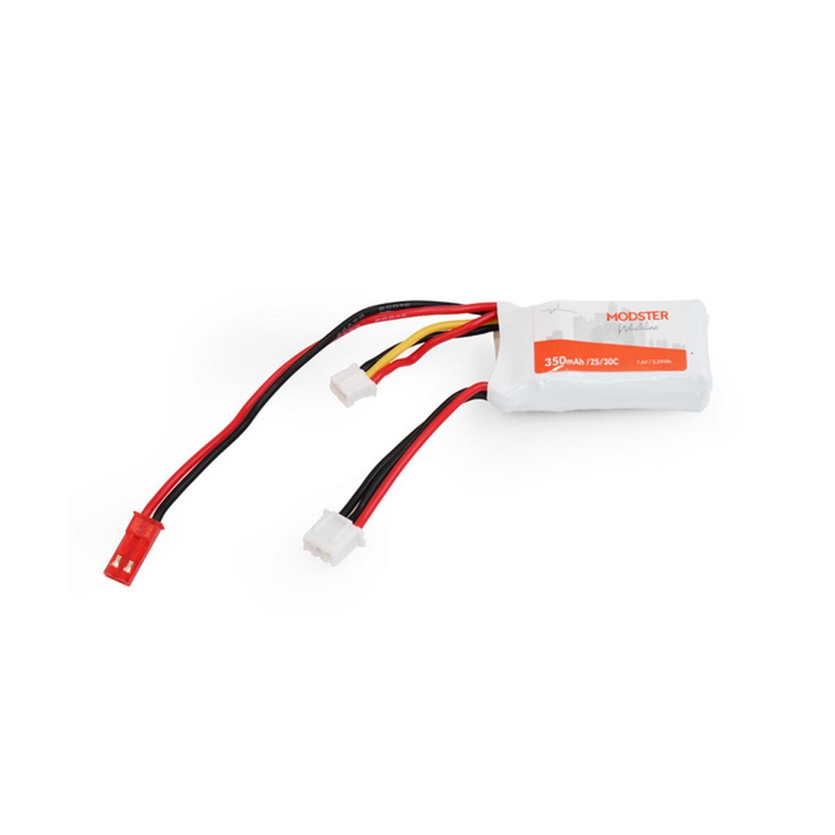 Modster LiPo Akku 2S 7,4V 350 mAh 30C (HPR) WhiteLine...