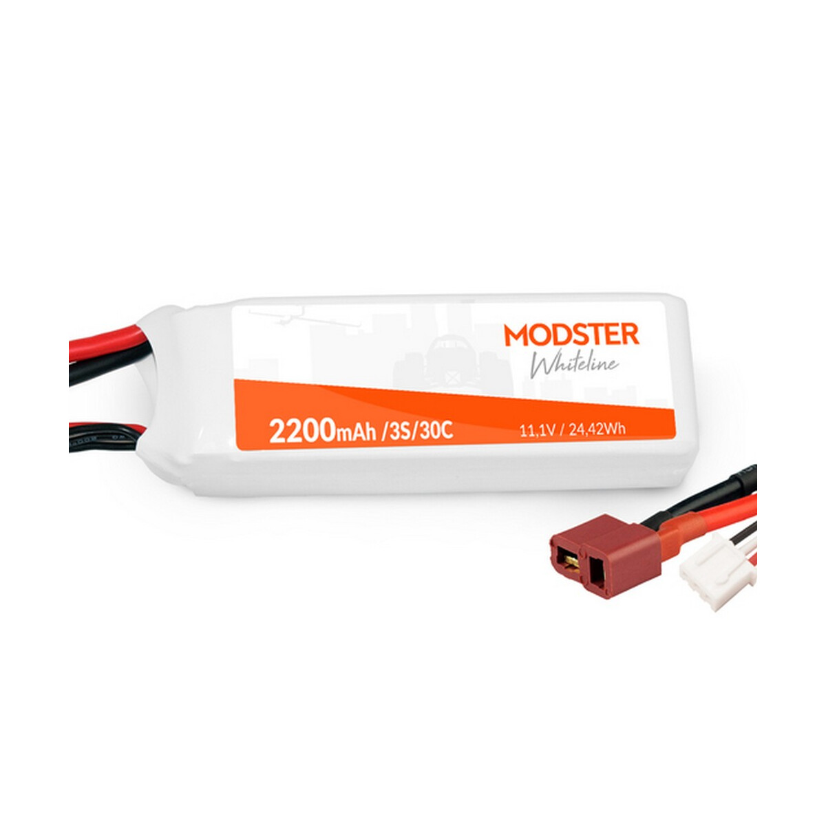 Modster LiPo Battery 3S 11,1V 2200 mAh 30C (T-Plug)...