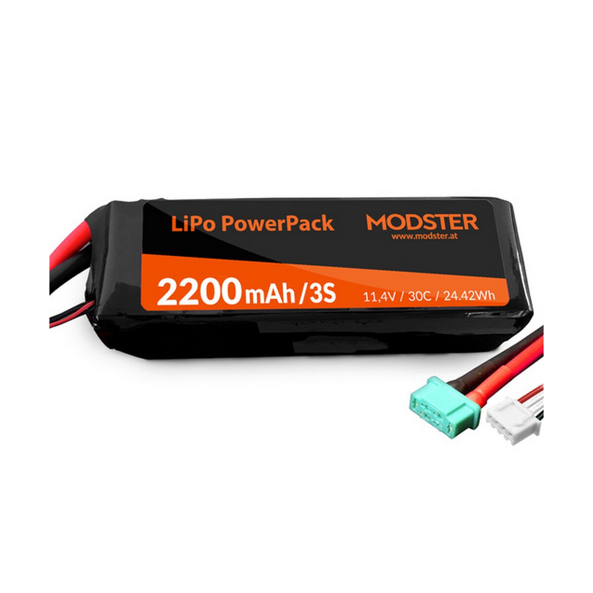 Modster LiPo Battery 3S 11,1V 2200 mAh 30C (MPX)...