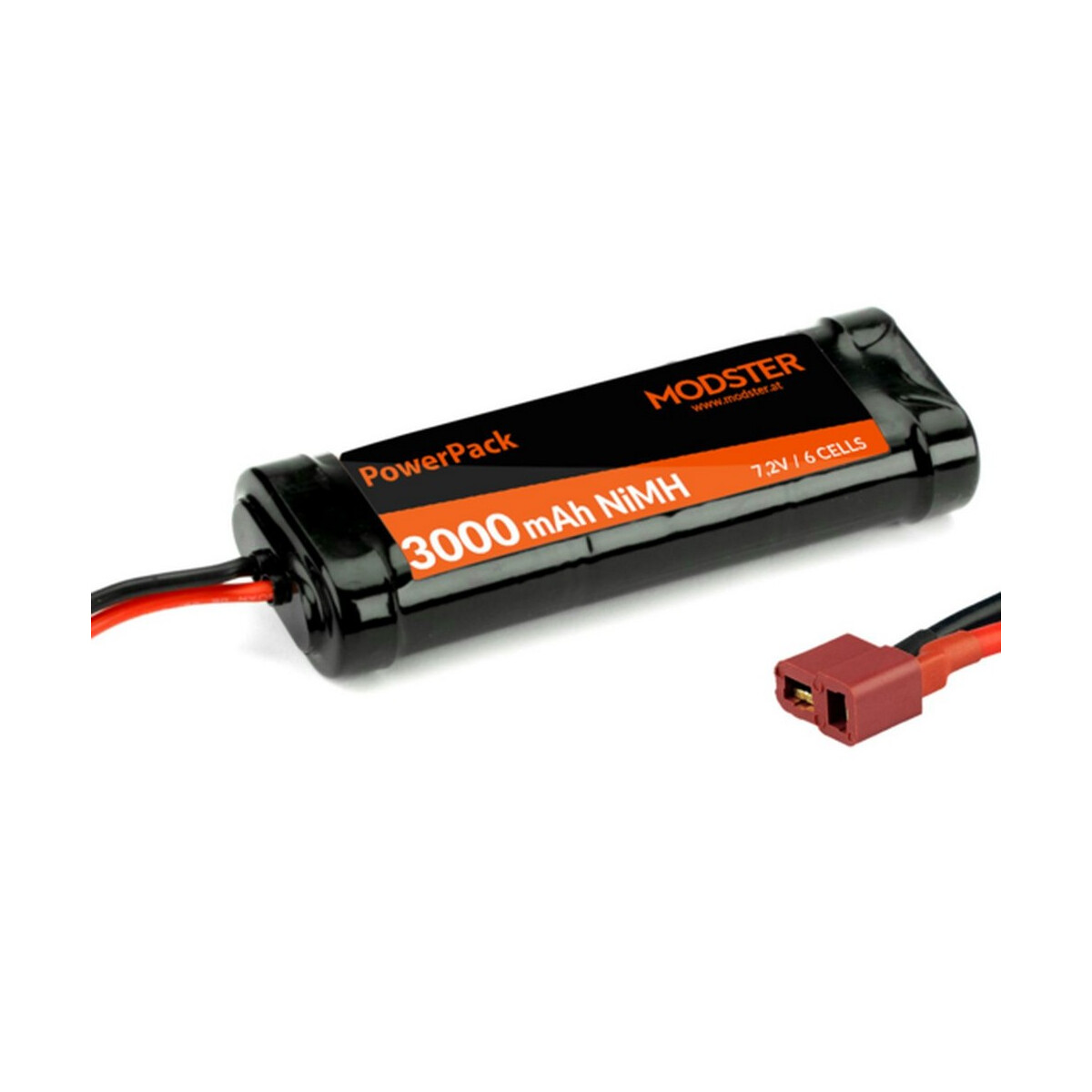 Modster Racingpack 3000mAh NiMH 6-Zellen 7,2V  mit...