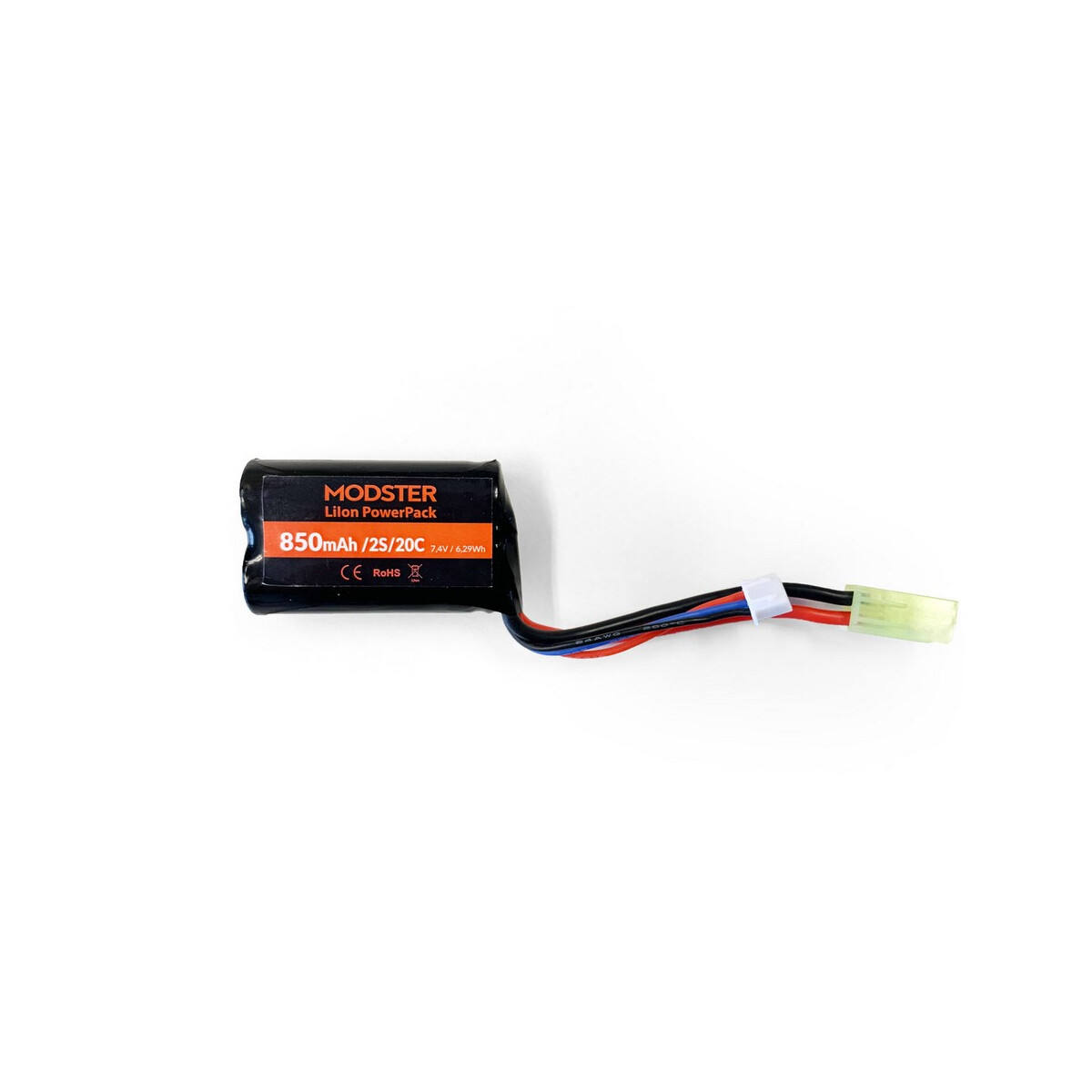 Modster LiIon Battery 2S 7.4V 850 mAh 20C Rookie/XGT MD10819