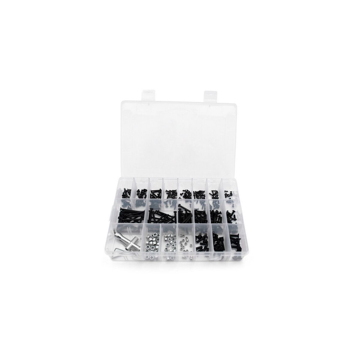 Modster screws set hexagon countersunk 375 pcs with...