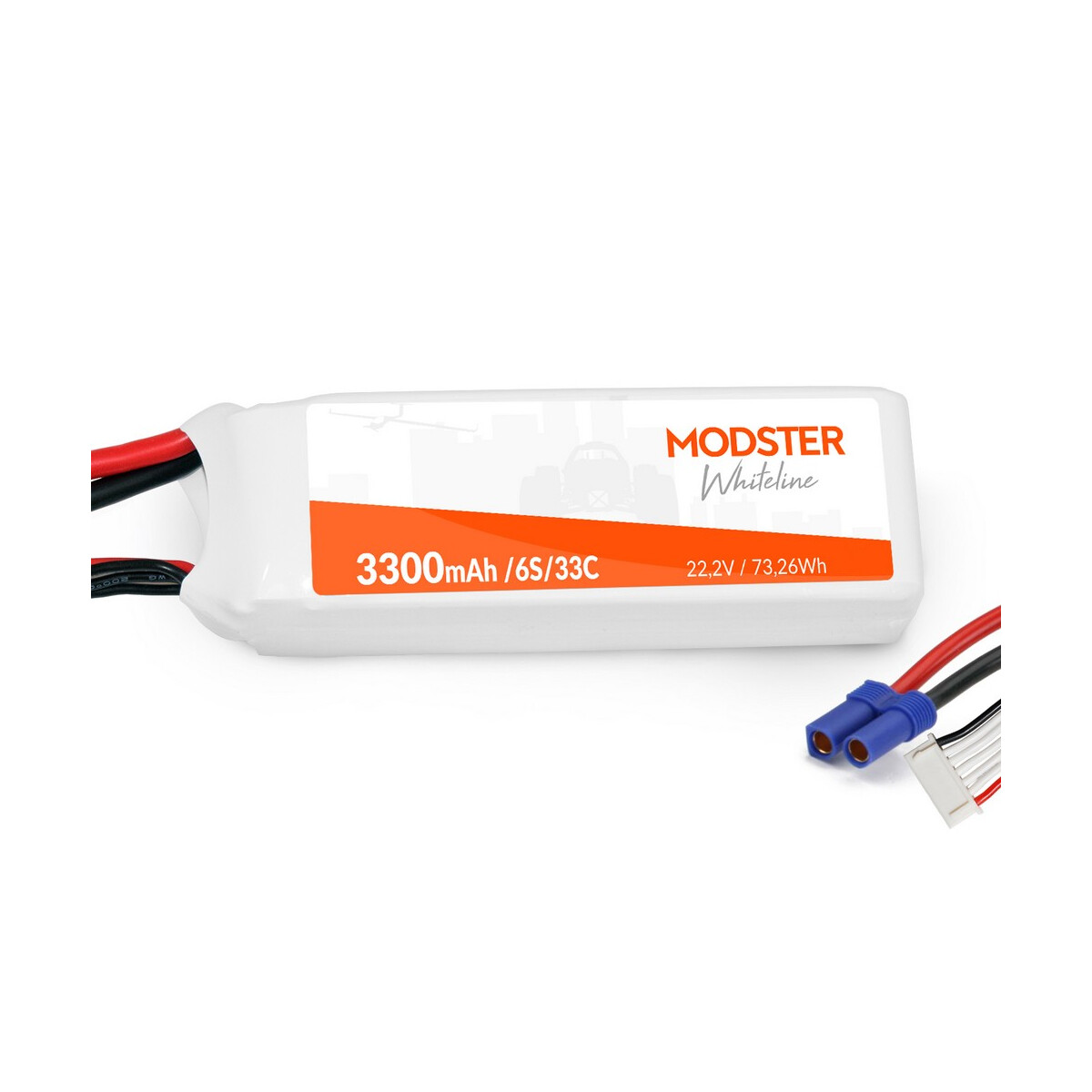 Modster LiPo Battery 6S 22,2V 3300 mAh 30C (EC5)...