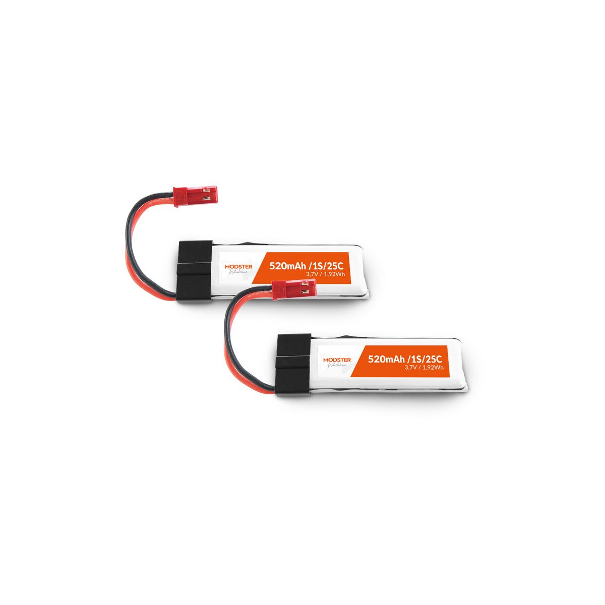 Modster LiPo Battery 1S 3.7V 520mAh 25C BEC/JST 120SR...