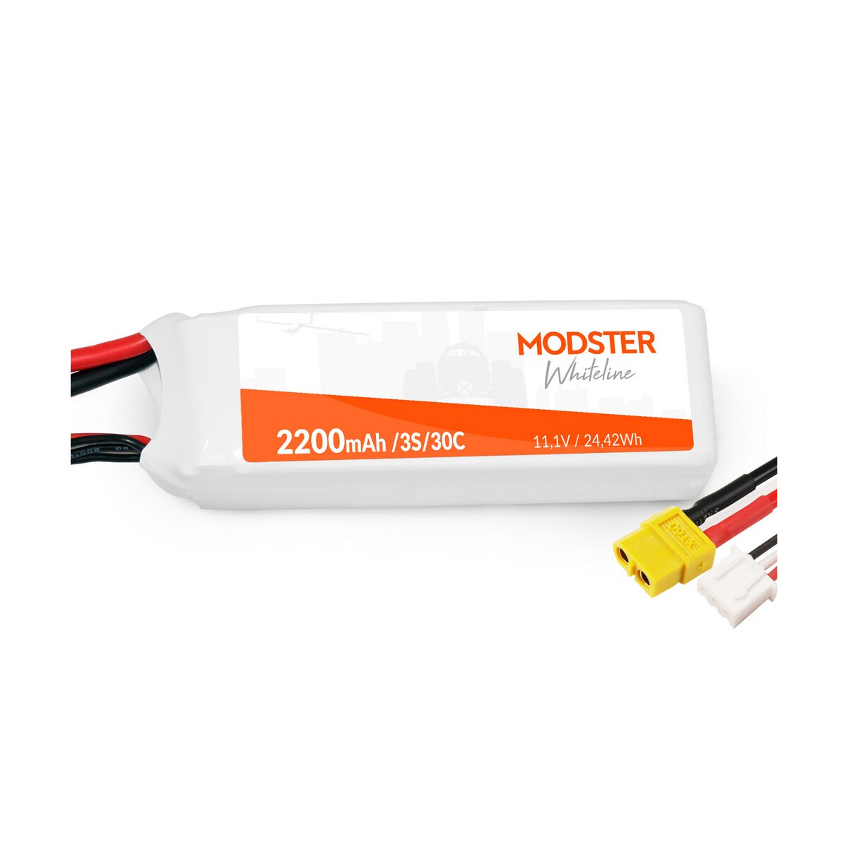 Modster LiPo Battery 3S 11,1V 2200 mAh 30C (XT60)...