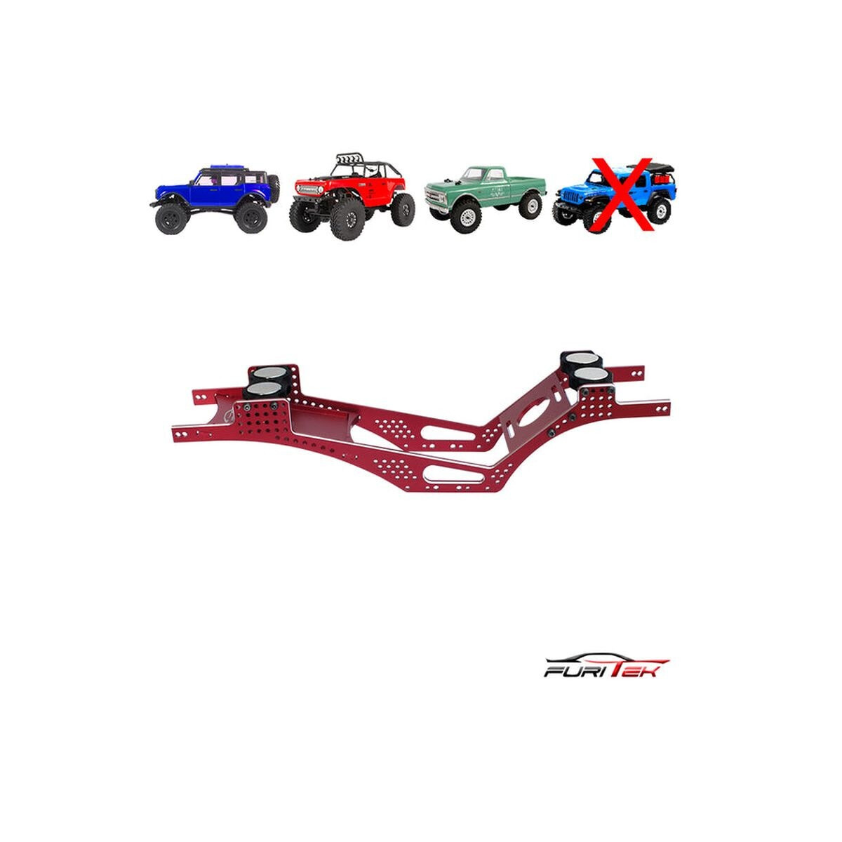 Furitek Grasshopper frame KIT - Red FUR2155