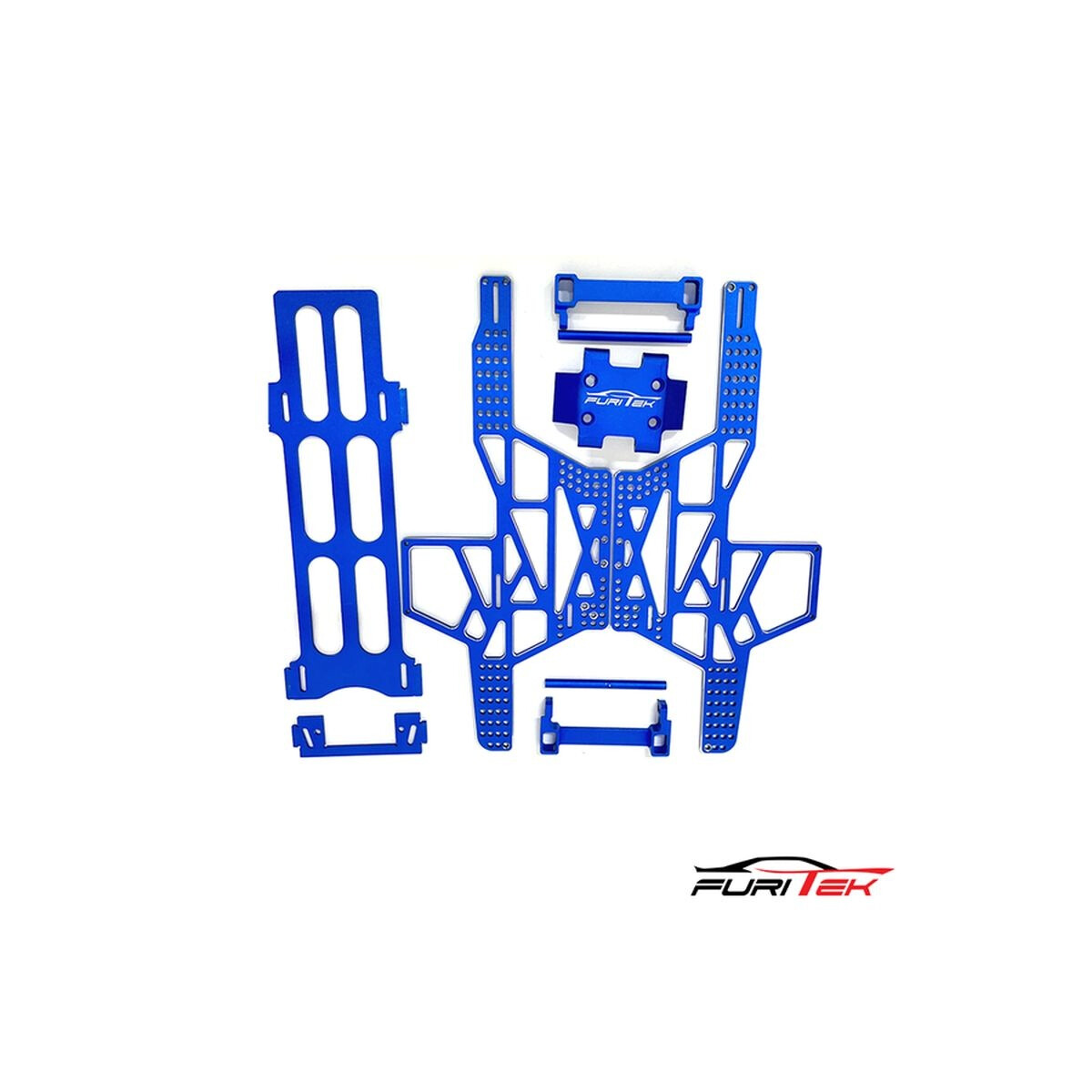 Furitek RAMPART FRAME KIT FOR FCX24 MAX SMASHER ALU BLUE...