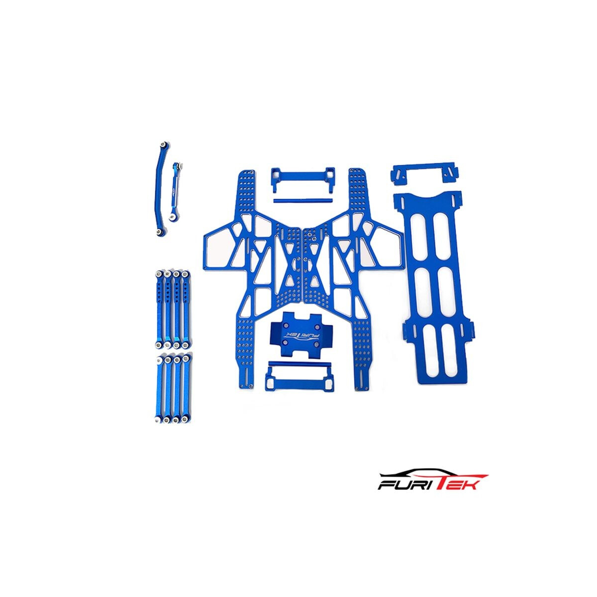 Furitek RAMPART FRAME KIT FOR FCX24 MAX SMASHER ALU BLUE...