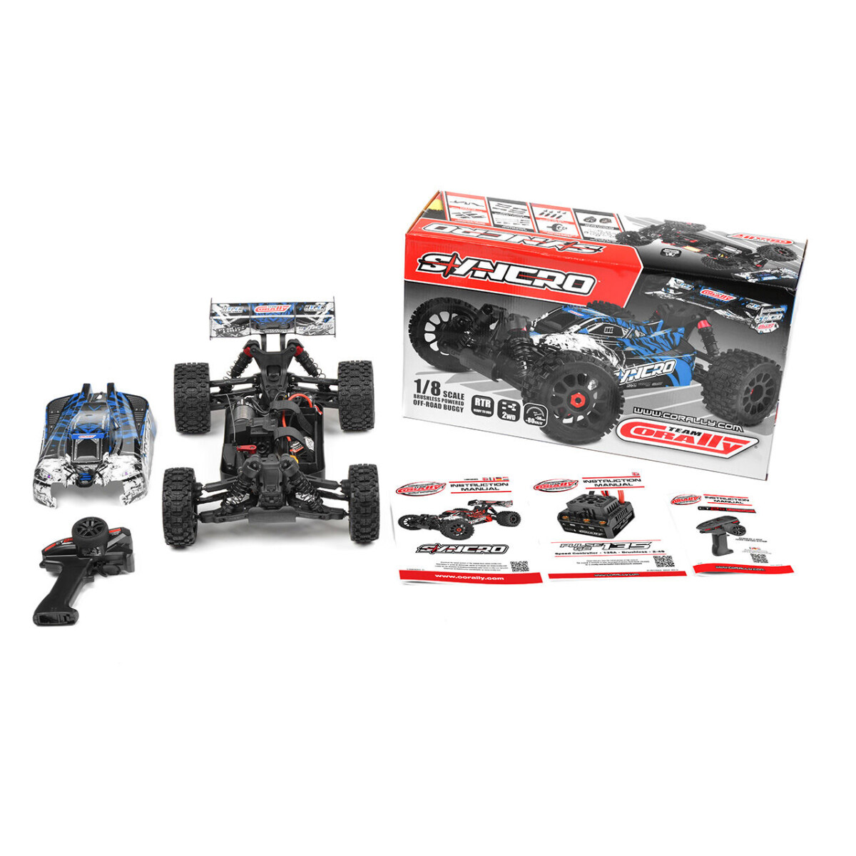 Team Corally - SYNCRO - 2WD - RTR - Blue - Brushless...