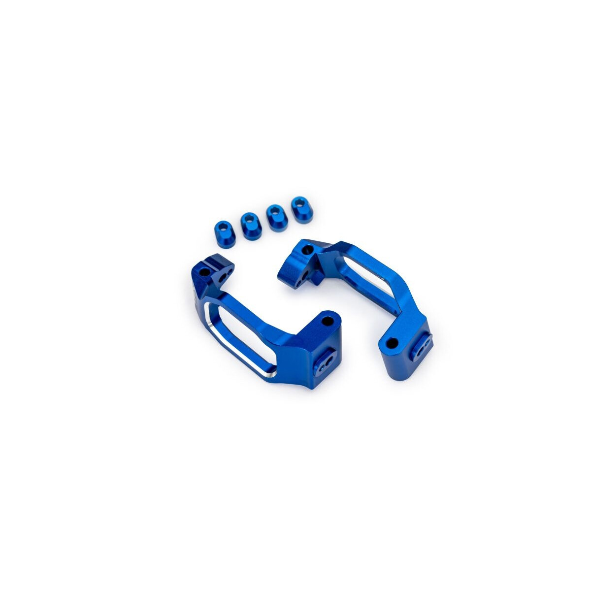 Traxxas Nachlaufblock vo Aluminium blau (2) TRX10232-BLUE