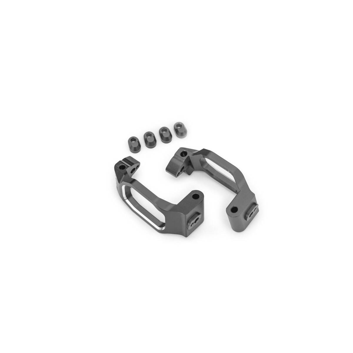Traxxas Nachlaufblock vo Aluminium grau (2) TRX10232-GRAY