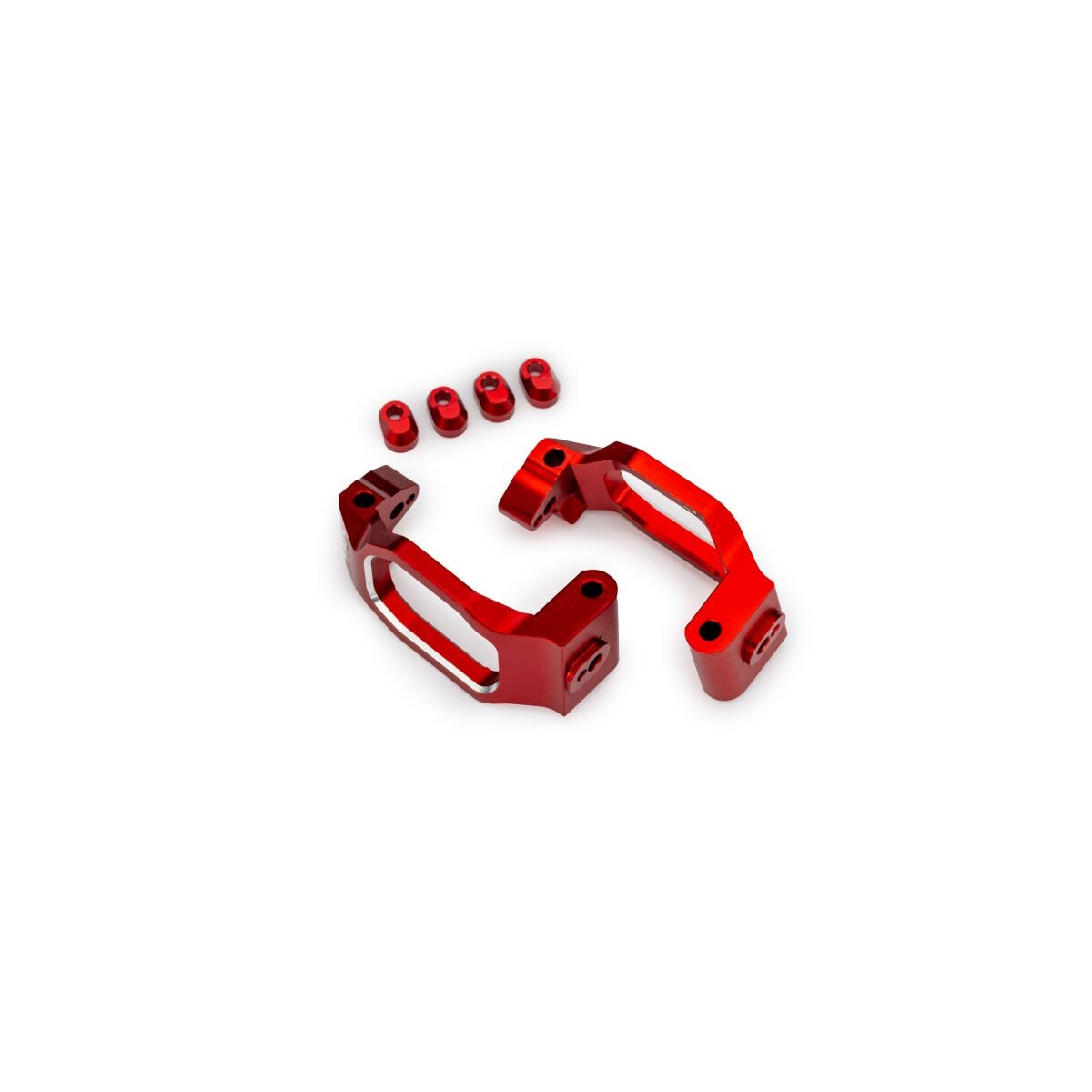 Traxxas Nachlaufblock vo Aluminium rot (2) TRX10232-RED