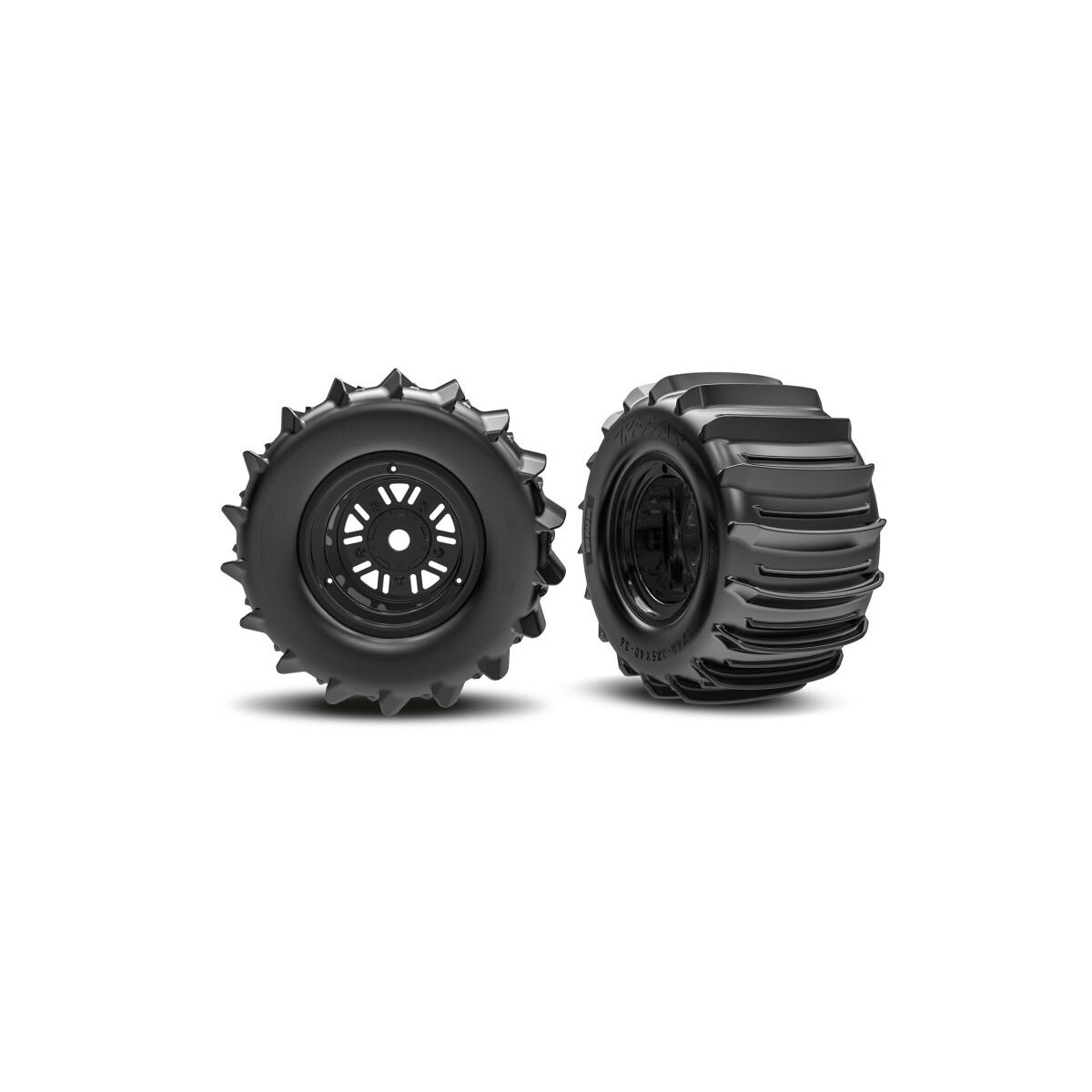 Traxxas Paddle-Reifen hi auf Felge schwarz TRX10973