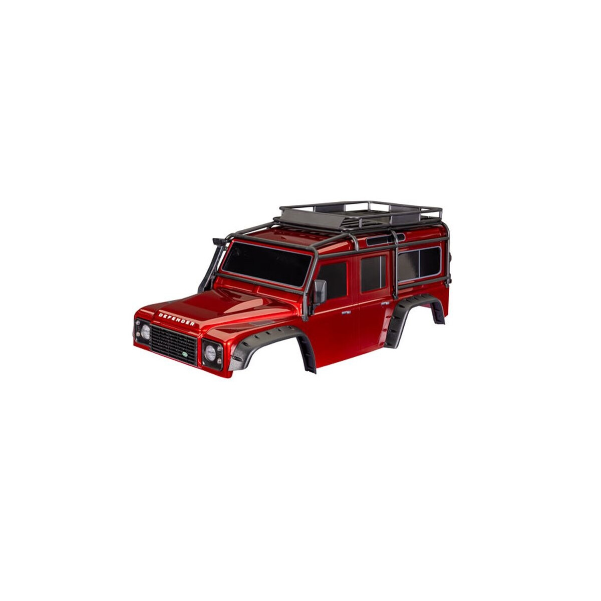 Traxxas Karosserie Land Rover Defender rot mit Anbauteile...