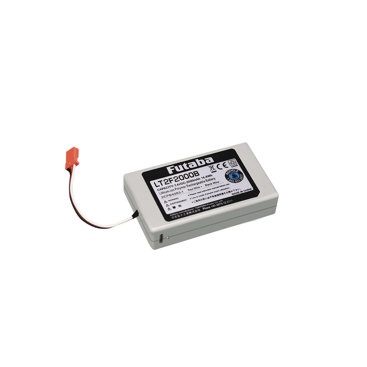Futaba TX Li-Ion LT2F2000B 7,4V (16IZ/10PX) FUTEBA0151